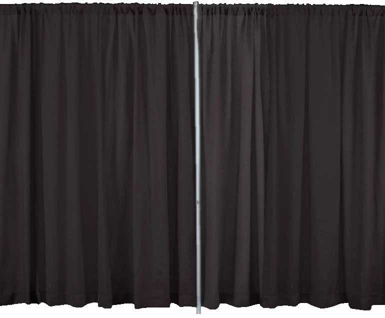 CORTINA DE CORTINA PREMIUM DE 12 PIES DE ALTO X 5 PIES DE ANCHO (PARA PANTALLAS DE TUBERÍAS Y CORTINAS) Foto 1 de 1