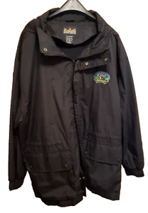 Auburn Timber Wolf Racing Men's XL Hoodie Rain Jacket Windbreaker Black - Picture 1 of 7