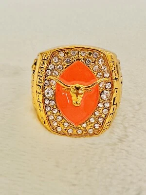 Anillo de campeonato Longhorns Rose Bowl 2005 de la Universidad de Texas, envío a Estados Unidos Foto 1 de 3