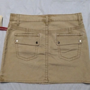 Tommy Hilfiger Vintage Y2K Tan Corduroy Mini Skirt Size 9 Deadstock NWT - Picture 1 of 7