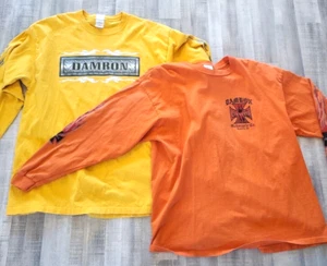 Motorcycle Biker Lubbock Texas Long Sleeve T Shirts Tee Size XL Damron Shop lot2 - Picture 1 of 13