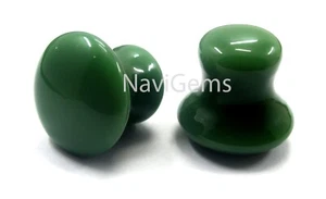 Aventurina verde natural ónix negro hongo spa masaje espalda pie acupuntura - Imagen 1 de 8