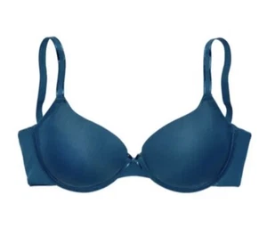 Emerald (Dark) Green T-Shirt Bra Smooth padded moulded cups Underwired  - Picture 1 of 1