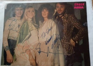 ABBA autogramm autograph signed REAL !!! original no copy  Poster voyage agnetha - Bild 1 von 4