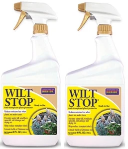 Bonide 099 40 oz Wilt Stop Plant Antitranspirant Moisture Loss Spray  Pack of 2 - Picture 1 of 8