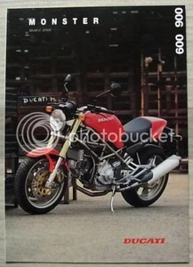 DUCATI MONSTER M600 & M900 MOTORCYCLES Sales Brochure Nov 1994 #GBD 10.1994 - Picture 1 of 2