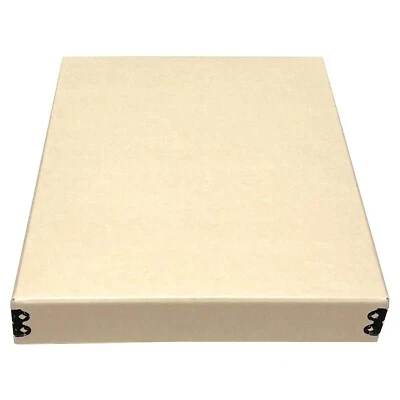 Lineco Museum Storage Box Tan, 8"x10"x1.5", Archival Boxboard, Drop-Front Des... - Image 1 of 4