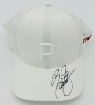 RICKIE FOWLER SIGNED PUMA GOLF HAT 2024 ROCKET MORTGAGE DETROIT CLUB BAS K62 - Image 1 of 2