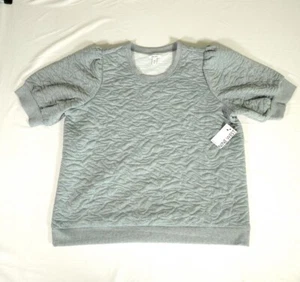 Nine West Sweater Plus Size Adult 1x Gray Long Sleeve Sweatershirt Womens - Picture 1 of 11