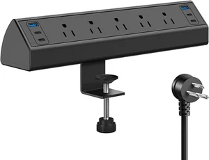 Desk Clamp Power Strip USB C,40W Total Fast Charging Station,4 PD 20W USB C Port - Picture 1 of 12