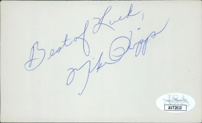 Mike Phipps Cleveland Browns Signed 3x5 Index Card JSA Authenticated - Image 1 of 2
