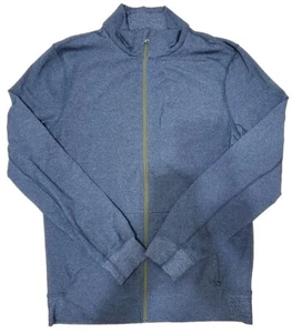 Lululemon Prepost Jacket Men Large Gray Fill Zip Stretch Performance Gym Running - Picture 1 of 9
