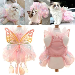 Dog Princess Dresses for Small Dogs Lolita Clothes Butterfly Costume Pet~↑ - Picture 1 of 22