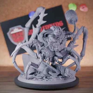 Goblin On Giant Spider Miniature Monster Mini Dungeons and Dragons Mini DnD 5e - Picture 1 of 8