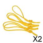 2x5 Piece Polyester Leash Strings for SUP Surfboard Bodyboard Longboard Yellow