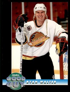 1992-93 PINNACLE FRENCH RYAN WALTER VANCOUVER CANUCKS #255