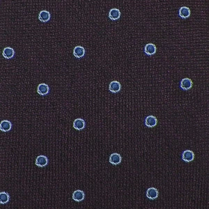 LEDBURY Mens Purple Blue BATEMAN Melange Dot Handmade Woven Silk Tie USA NWT - Picture 1 of 3