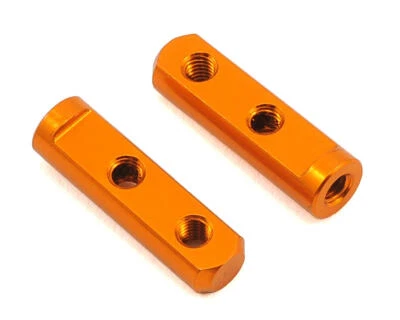 XRAY X12 2016 Aluminum Servo Mounts (Orange) (2) [XRA376257-O] - Image 1 of 2