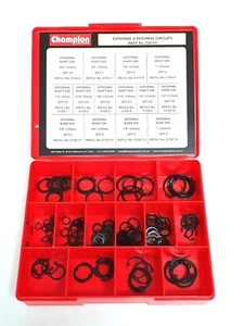 CHAMPION EXTERNAL & INTERNAL CIRCLIPS ASSORTMENT KIT - 155 Pcs CA155 - Bild 1 von 1