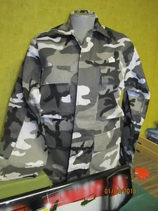 BDU Cargo Shirt Camouflage Tactical Military Uniform Med thru XL 60% Cot 40% Pol - Picture 1 of 4