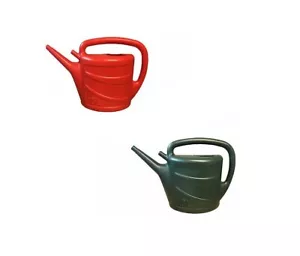 WATERING CAN & Rose 10l Green or Red Whitefurze Tough Lightweight Gardening  - Picture 1 of 3
