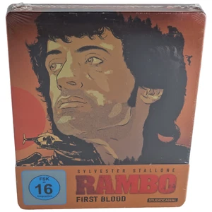 Rambo I First Blood 1982 Steelbook Blu-Ray Sylvester Stallone 2018 Region 2 - Picture 1 of 10