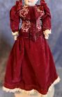 Antique Finest Velvet Couture Outfit For 17” Lady Doll