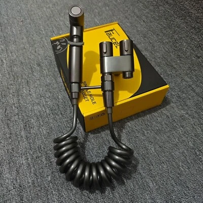 1 Inlet 2 Outlet Dual Control Bidet Sprayer – Adjustable Pressure Handheld Spray - image 1 of 4