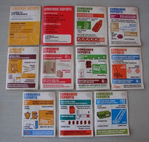 Jan-Nov 1974 11 ISSUES LOT CONSUMER REPORTS MAGAZINES AUTO FAST FOOD TIRES LOCKS - Picture 1 of 13