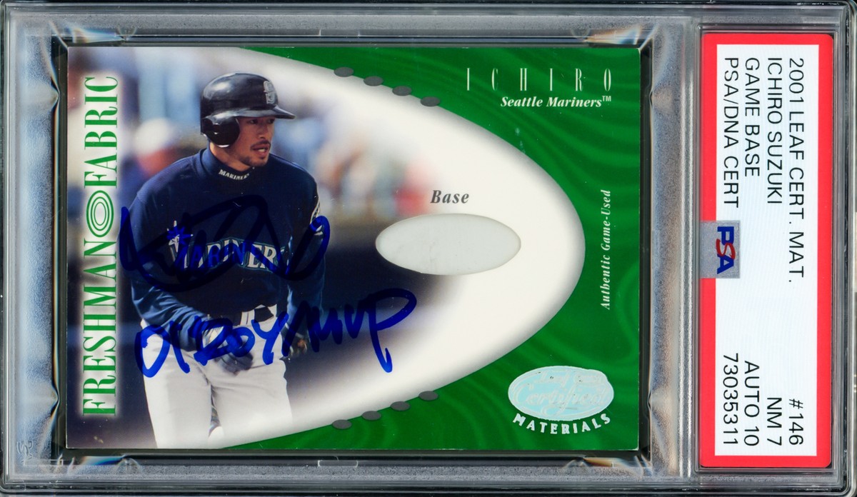 Leaf Ichiro Suzuki Autographed Baseball Sports Trading Cards