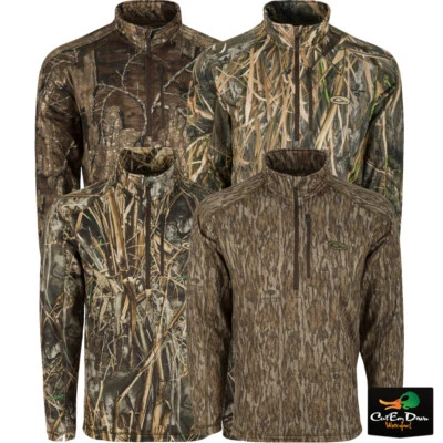 DRAKE WATERFOWL MST BREATHELITE 1/4 ZIP CAMO PULLOVER - Image 1 of 2