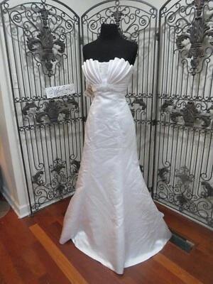 VESTIDO DE NOVIA P57 MAGGIE SOTTERO J1288 TALLA 6 BLANCO CORSÉ CUENTAS Foto 1 de 4