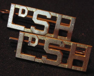 LdSH CANADA ARMED FORCES Lord Strathcona's Horse brass shoulder board TITLES - Picture 1 of 1