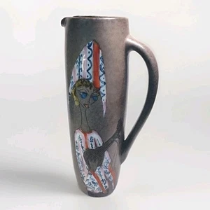 French Pitcher Mabyjos Vallauris Musarra 12" Tall - Picture 1 of 17