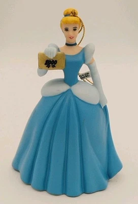 Vintage 2000 Grolier Disney Cinderella Porcelain Christmas Ornament - Image 1 of 4