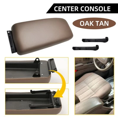 Tapa de consola de caja central reposabrazos de cuero de repuesto para Toyota 4Runner EA 96-1998 Foto 1 de 4