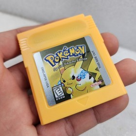 GBC Yellow Version Game Boy Color, English Cartridge Game Tested USA