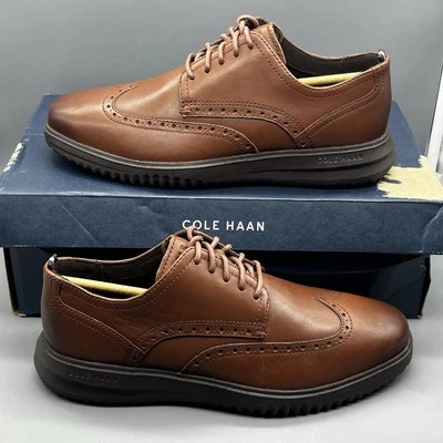 Cole Haan Grand Plus Wingtip Oxford Men’s 9.5 M Brown Dress Casual Shoes NWB! - Image 1 of 4