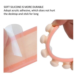 (Hellrosa) 2 Packungen Desktop-Silikon-Kabel-Organizer Selbstklebende Aufbew D - Afbeelding 1 van 22