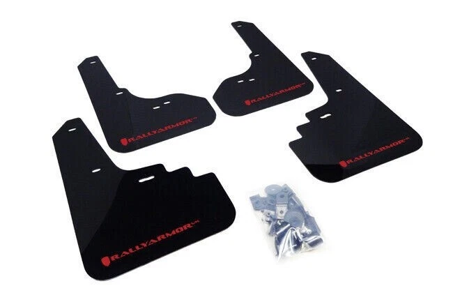 Rally Armor MF4-UR-BLK/RD for 05-09 Subaru Legacy GT/Outback Mud Flap Red - Изображение 1 из 1
