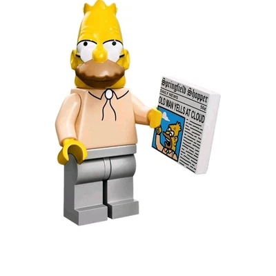LEGO 71005 Los Simpson Serie 1 Minifiguras Coleccionables Abuelo BOLSA CORTADA Foto 1 de 2