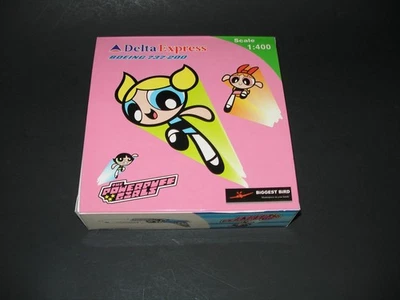 AeroClassics 1:400 Delta Express Powerpuff Girls Boeing 737-200 N310DA - Image 1 of 4
