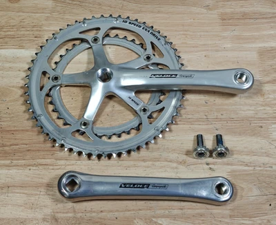 Juego de bielas dobles de carretera Campagnolo Veloce 2x10, brazos de 175 mm, platos de 53/39 dientes Foto 1 de 4