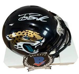 MINI CASCO DE VELOCIDAD FIRMADO POR TONY BOSELLI JACKSONVILLE JAGUARS CERTIFICADO DE AUTENTICIDAD BECKETT WW21693 - Imagen 1 de 9