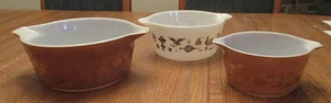 Pyrex Auflaufform Set 6-teilig 473 474 475 1, 1 1/2, 2 1/2 qts. siehe fotos - Bild 1 von 5