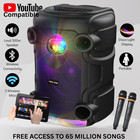 Vocal-Star 300w Portable Karaoke Machine + Party Light Effects, 2 Wireless Mics