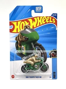 2025 Hot Wheels 1966 Triumph Tiger 100 (Green) #235 Treasure Hunt - Picture 1 of 2
