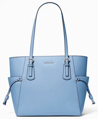 New Michael Kors Voyager Large Saffiano Leather Tote Bag Light Sky - Image 1 of 4