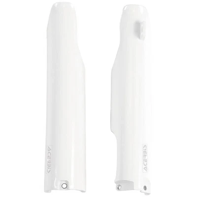 Acerbis Lower Fork Cover Set White For Yamaha YZ250 2005-2007 - Image 1 of 2