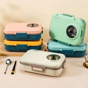 1100ml Double Layer Lunch Box Food Storage Container  for Office&School - Picture 1 of 14